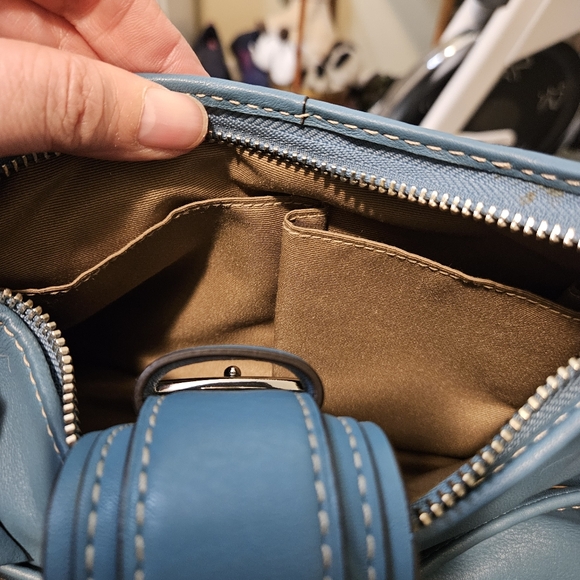 Coach Factory Blue Leather Hobo Bag Hampton Soho NWOT Vintage Y2K - Picture 14 of 14